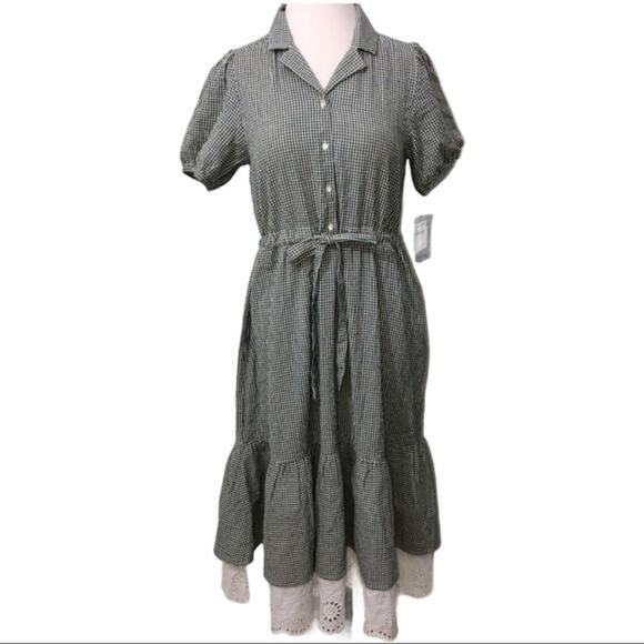 French Connection Jacqueline Gingham Dress 4 NWT - Picture 5 of 10